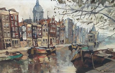 Schilderijen te koop, kunstschilder Jan Korthals Amsterdam olie op doek, gesigneerd, expositie Galerie Wijdemeren Breukeleveen