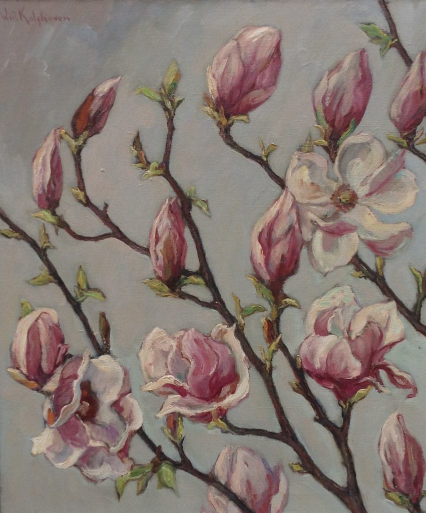 Kunstenaar Willem C. Kalshoven C196-2, Willem C. Kalshoven
'Magnolia', 60,5 x 50,5 cm
l.b. gesigneerd
verkocht